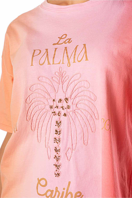 Maaji Blush Cora Azalea T Shirt details