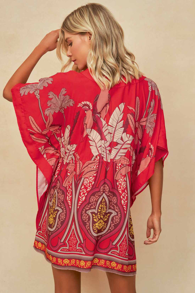 Maaji Parrot Palms Addy Kaftan back