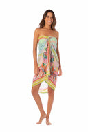 Maaji Mint Sunset Isla Sarong front