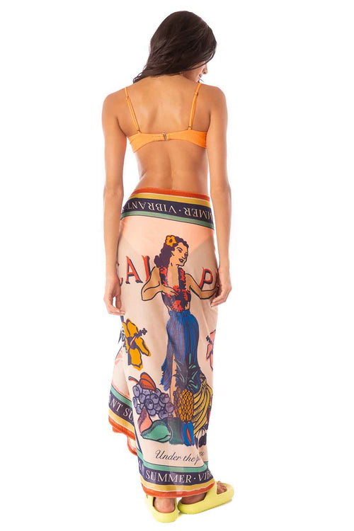 Maaji Hula Harmony Isla Sarong back