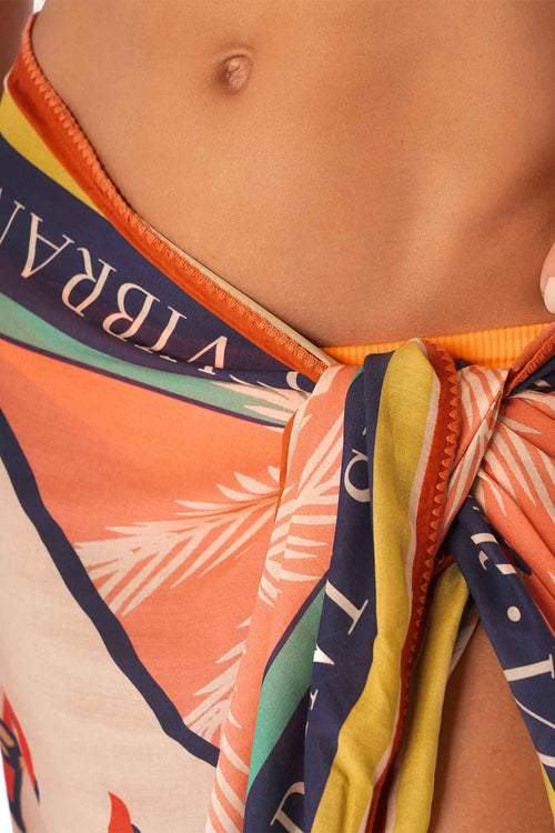 Maaji Hula Harmony Isla Sarong detail