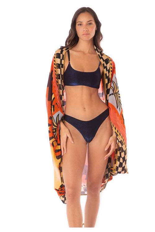 Maaji Fiesta Cat Isla Sarong kimono