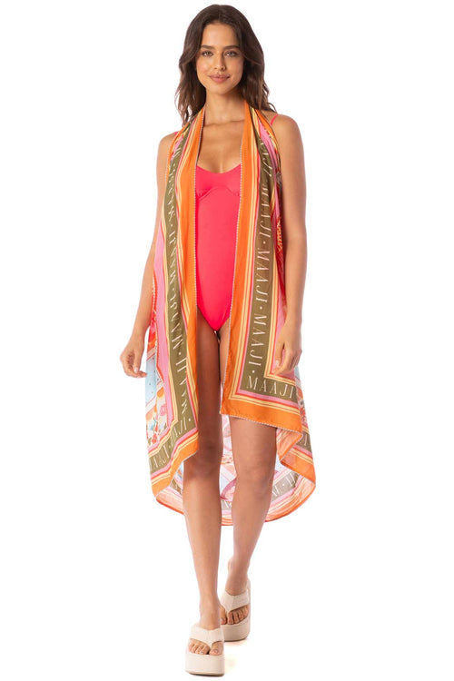 Maaji Floral Groove Isla Pareo kimono
