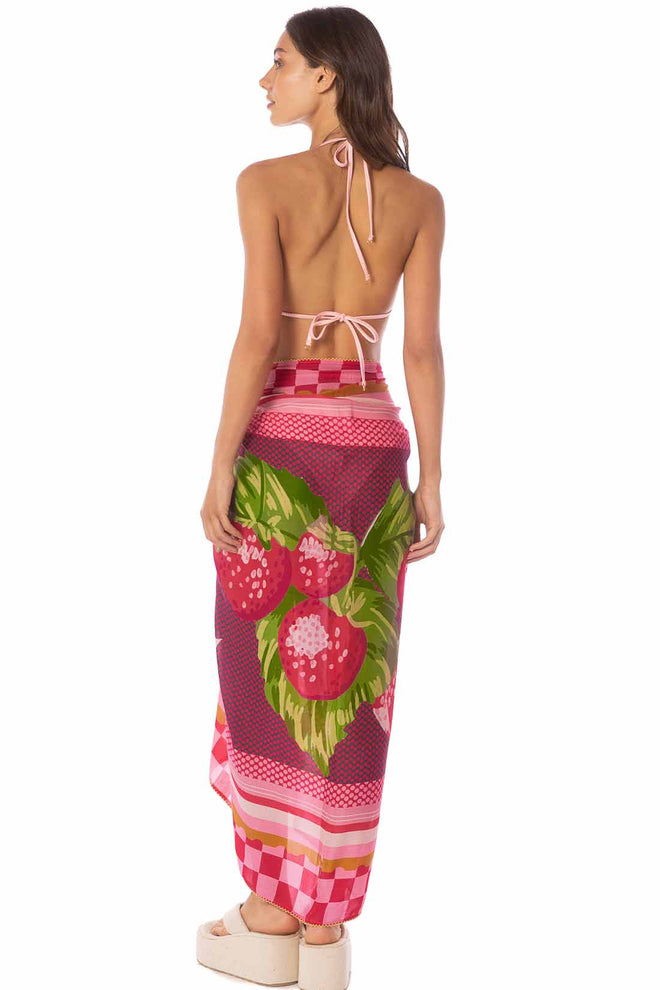 Maaji Strawberry Love Isla Pareo back