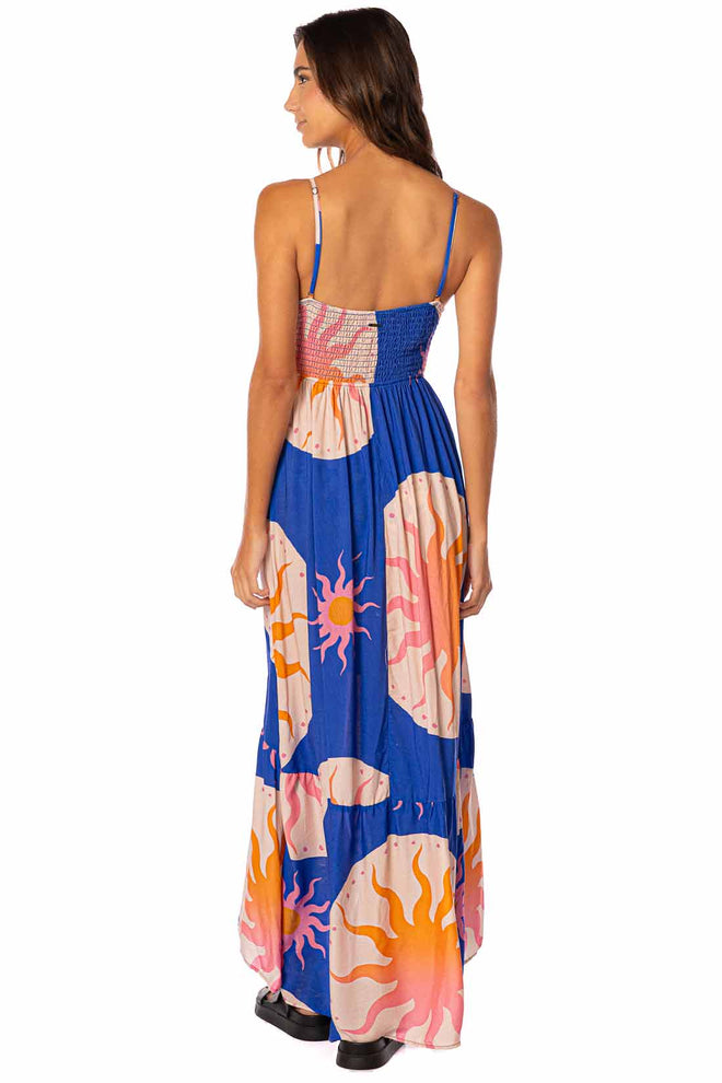 Sunlit Bloom Isadora Maxi Dress back