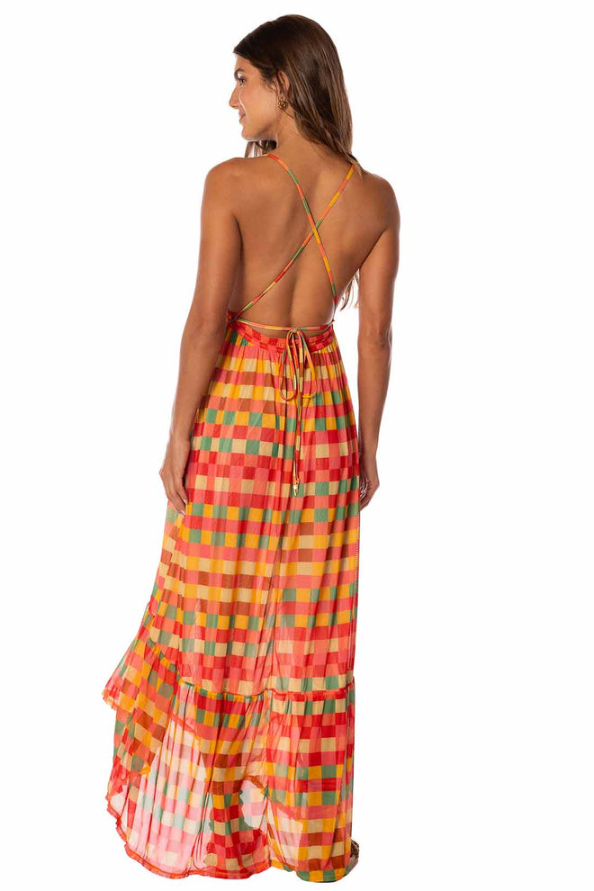 Maaji Golden Gambit Moon Bay Maxi Dress back