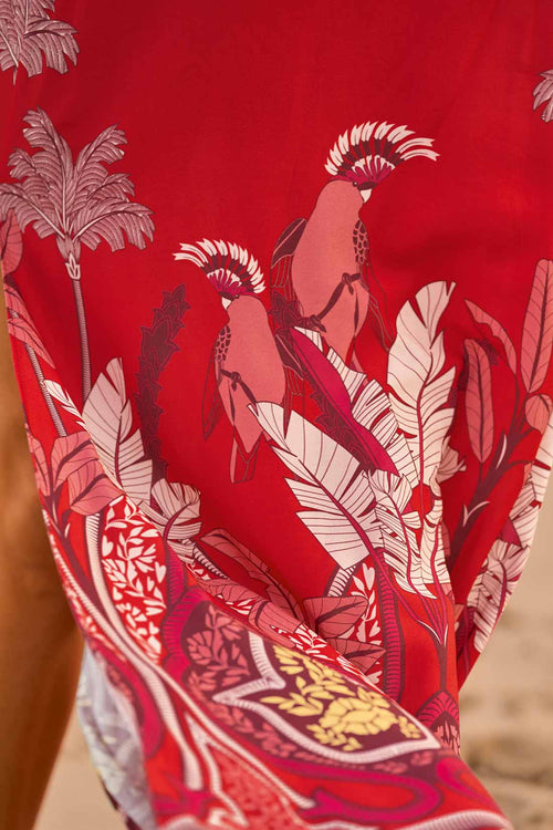 Maaji Parrot Palms Clementina Long Dress detail