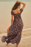 Maaji Limited Edition Eggplant Dye Dylan Dress back