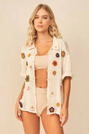 Maaji Limited Edition Cream Crochet Jaydee Shirt