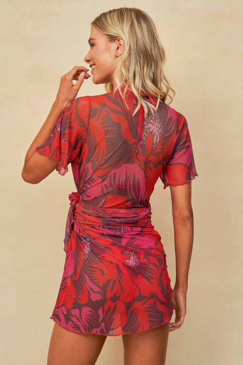 Maaji Scarlet Tulip Derry Dress back