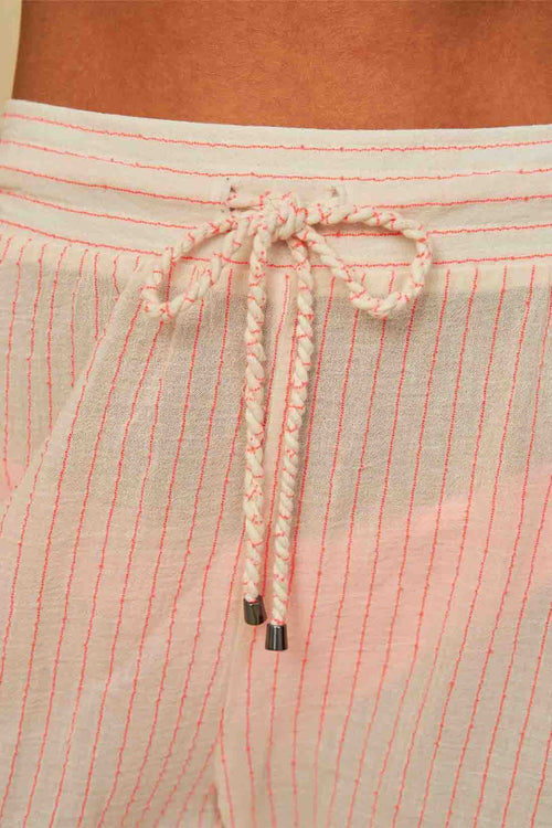 Maaji Coral Pinstripe Julieth Pants detail