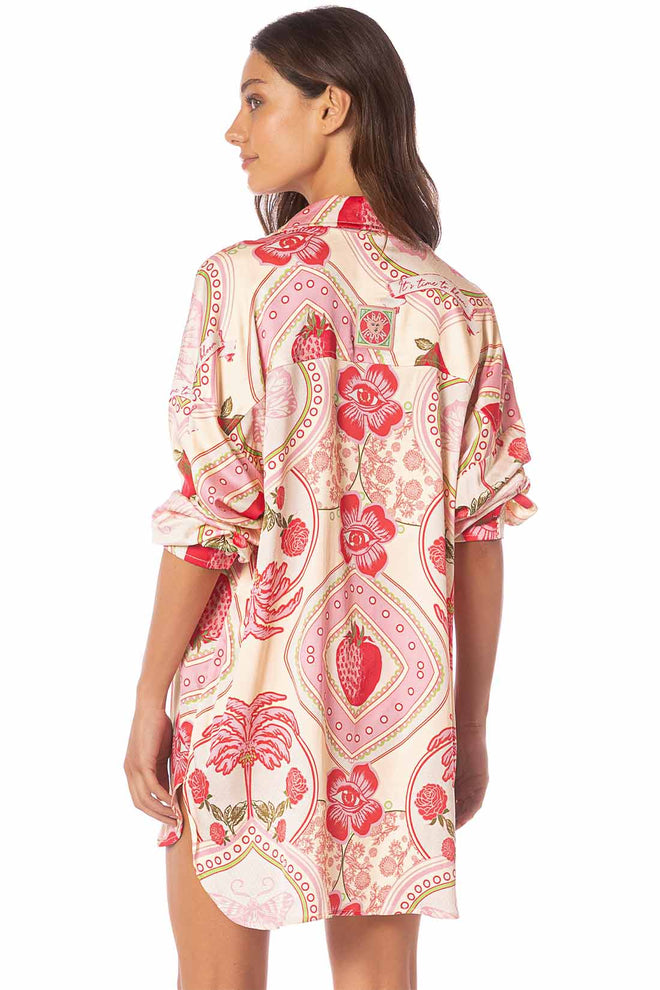 Maaji Strawberry Palm Dreambound Shirt back