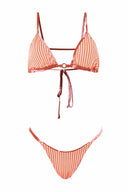 Maaji Darkred Palms Arabelle Midi Bikini Set reversible