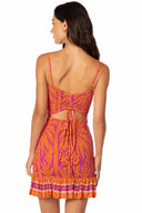 Maaji Flamingo Palm Lua Mini Dress back