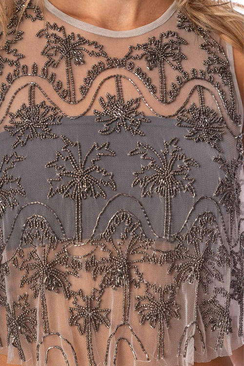 Silver Palm Amalfi Top detail