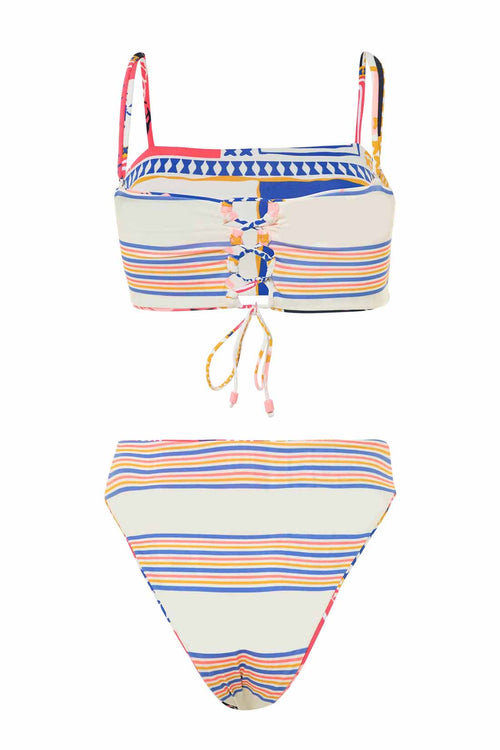 Maaji Paradise Postals Cyprus Sully Bikini Set reversible back