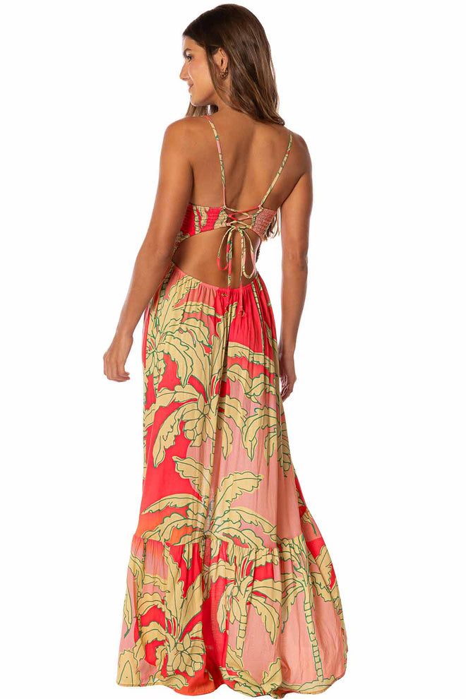Maaji Palm Garden Lavinia Maxi Dress back