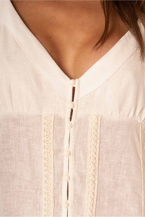Maaji White Whisper Elowen Maxi Dress detail