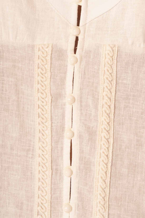 Maaji White Whisper Elowen Maxi Dress front detal