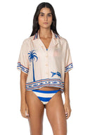 Maaji Blue Sun Palm Octavia Shirt