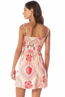 Maaji Strawberry Palm Astra Mini Dress back