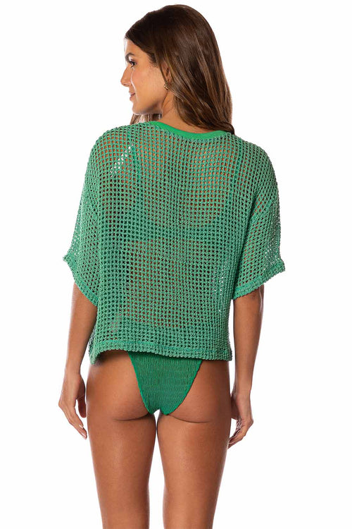 Maaji Tropical Green Cotta T Shirt back