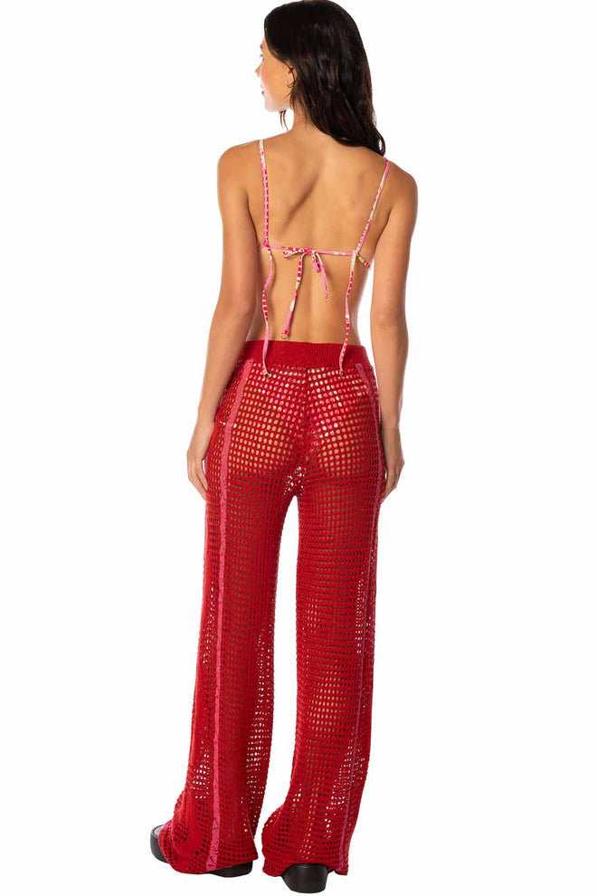 Maaji Flame Coral Novelle Pant back