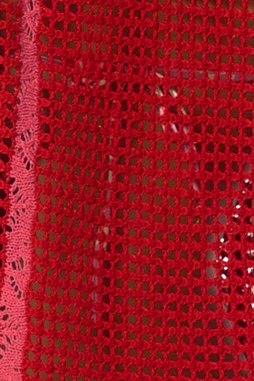 Maaji Flame Coral Plum Vest details