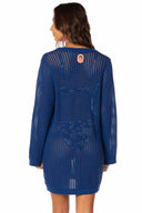 Maaji Cobalt Blue Ian Mini Dress back