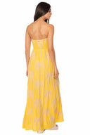 Maaji Palm Poetry Crimson Maxi Dress back