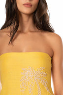Maaji Palm Poetry Crimson Maxi Dress detail