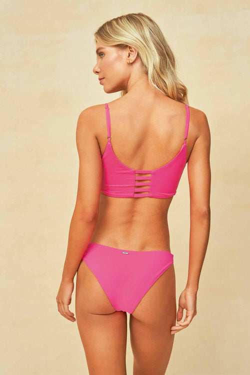 Maaji Radiant Pink Praia Flirt Bikini Set back