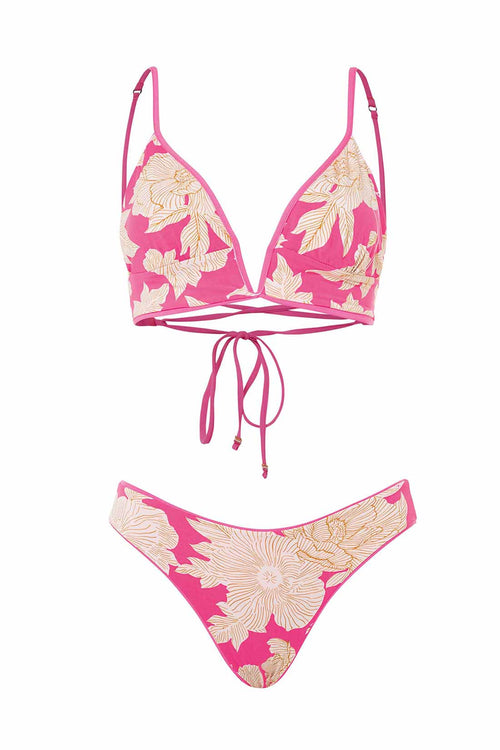 Maaji Radiant Pink Parade Sublimity Bikini Set reversible