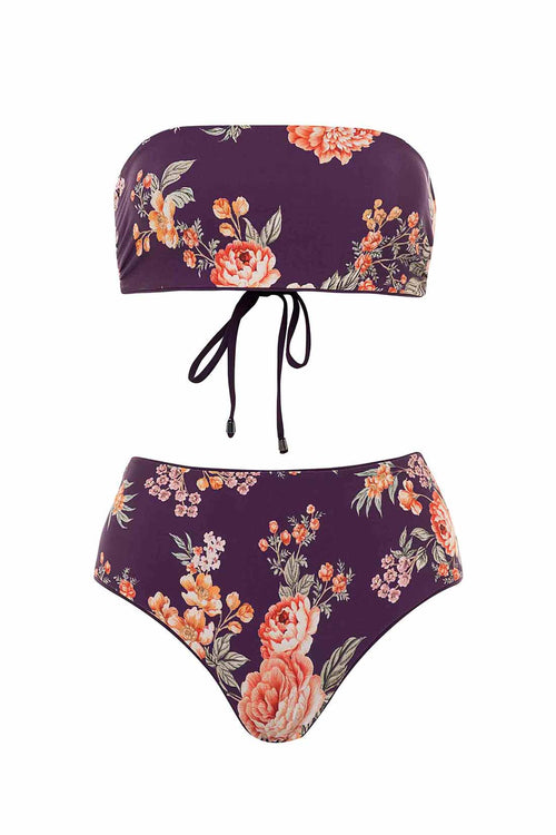 Maaji Dark Grape Bandy Venus Bikini Set reversible