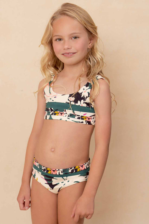 Maaji Tropical Leaves Iceland Girls Bikini Set 