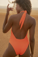 Maaji Vibrant Orange Tica One Piece back