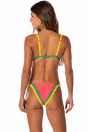 Maaji Flame Coral Rewind Trinity Bikini Set back