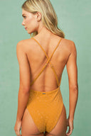 Maaji Caramel Brown Safri One Piece back