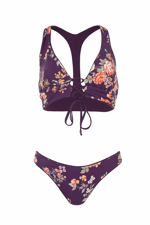 Maaji Dark Grape Yasmina Sublimity Bikini Set reversible