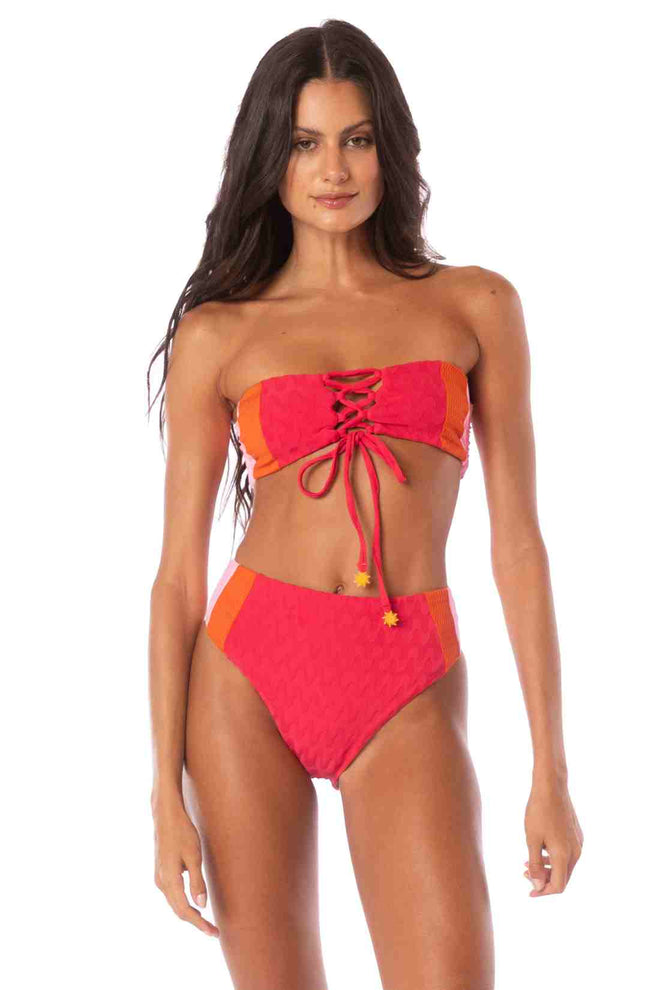 Maaji Apple Red Nomad Wanderer Bikini Set front
