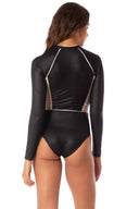 Maaji Onyx Black Cardiness One Piece back