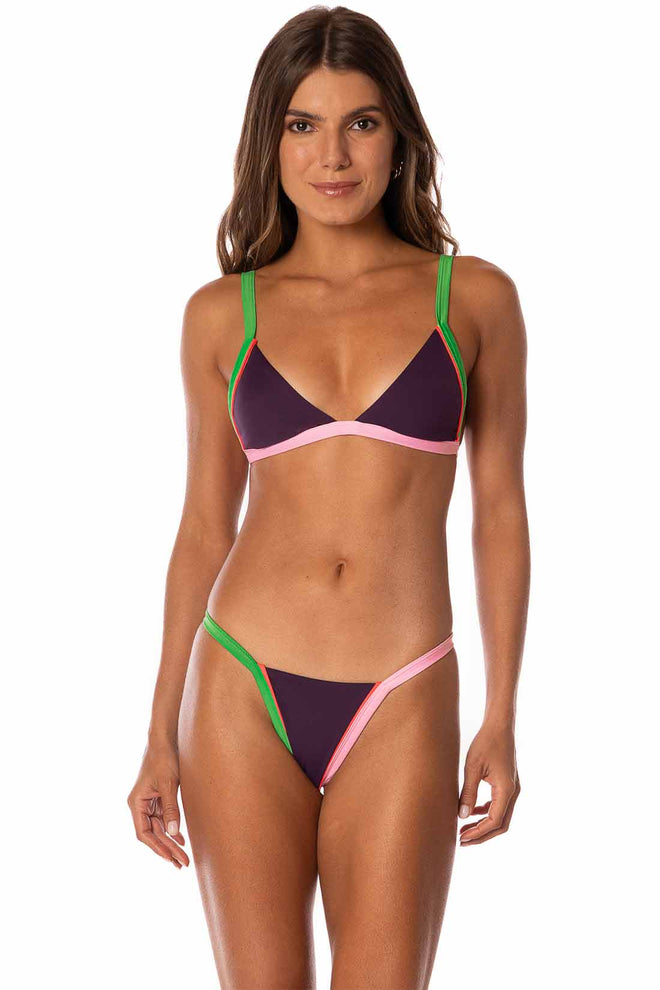 Maaji Burgundy Ripple Treva Bikini Set
