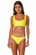 Maaji Lime Green Dazzle Sublimity Bikini Set front