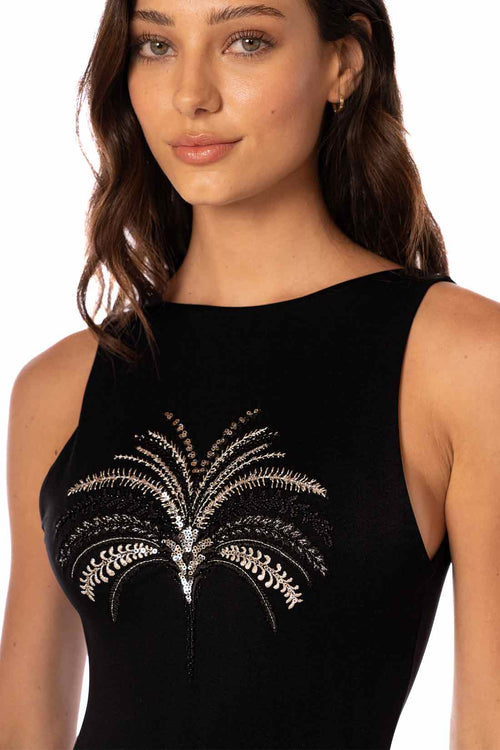 Maaji Midnight Palm Atenea One Piece detail