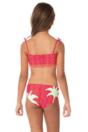 Maaji Funky Palms Belly Girls Bikini Set back