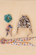 Maaji Outline Florals Ebony Scrunchies Pack