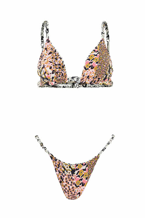 Maaji Daisy Floral Lydia Hazel Bikini Set reversible back