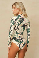 Maaji Tropical Leaves Cardi One Piece back
