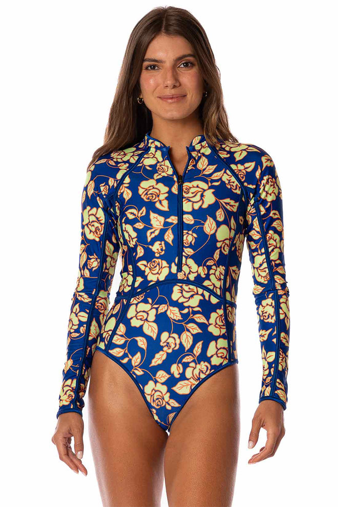 Maaji Cobalt Flora Cardi One Piece