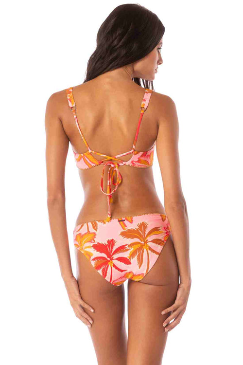 Maaji Pink Palms Victoria Sublimity Bikini Set back